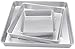 Wilton Aluminum Square 3-Piece Bakeware Set, Durable Anodized Bakeware for Tiered & Layered Cakes, Even Heating, Rust-Resistant, Professional Cake Baking Pans, 8 in, 12 in, 16 in, Packaging May Vary