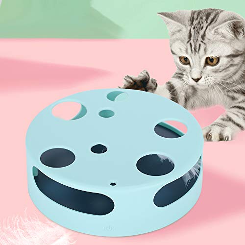 Fishawk Brinquedo para gatos e gatos, toca-discos para animais de estimação, animais de estimação pa
