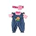 Produktbild 1set Baby Doll Tuch Kreative Baby Doll-Kleid-Kleidung-Baby-Puppe Kleid Outfits Puppe Hübsche Puppe Tuch Fertigkeit Handgemachte Kostüme Kinder (17 Inch)