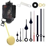 Kit de mecanismo de reloj de péndulo con mecanismo de cuarzo de repuesto y eje de 23 mm compatible con varios diseños de reloj (B)