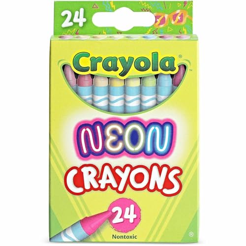 Crayola Neon Crayons, Back To School Supplies, 24 Count - image 3