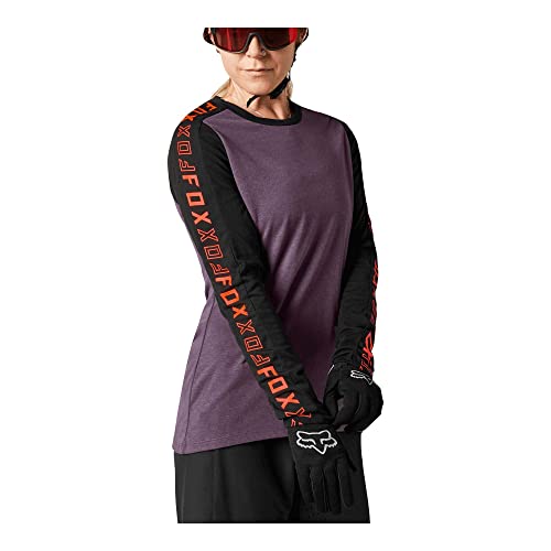 Camisa Fox Feminina Ranger Drirelease Ls Preto Roxo M