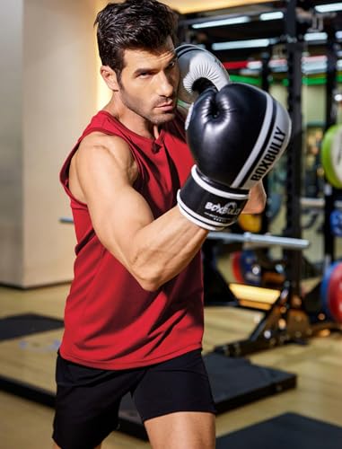 PINSPARK Men's 3 Pack Workout Tank Tops Quick Dry Sleeveless Muscle Tee Gym Bodybuilding Fitness Shirts for Men2