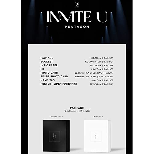 PENTAGON IN:VITE U 12th Mini Album Version Nouvelle authentique - 2