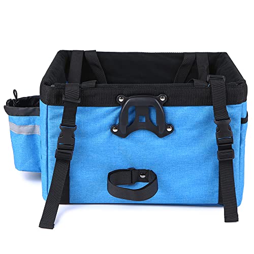 Taruor Foldable Bicycle Front Basket Removable Bike Pet Basket Pet Dog Cat Carrier Camping Tote Bag - Image 8