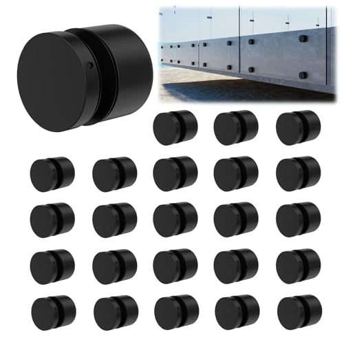 LukLoy 24 Pack Marine Grade SS316 Solid 1.32lb Heavy Duty Glass Railing Standoff for Balcony Stair Balustrade Railing Bracket, 2