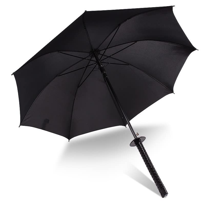 Parapluie japonais samouraï anti-vent à ouverture semi-automatique grand format