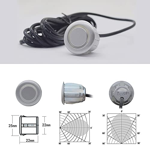 Image of Car Parking Sensors Kit Reverse Radar parktronic System Auto Electronics Vehicle Back Assistant Reverse 8 Sensor (White)