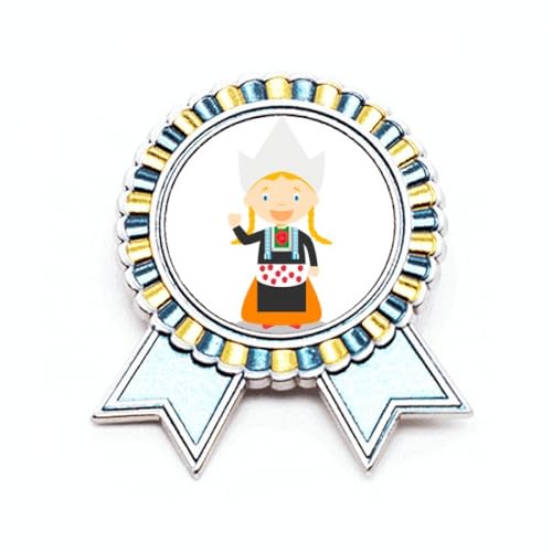 Pin's broche queue de cochon motif hollandais pour personnaliser vos vestes et sacs en métal