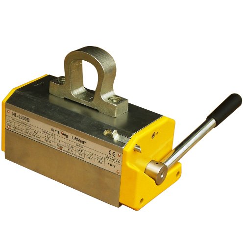 Armstrong Lifting Magnet NL-2200B(2) Magnetic Lifter, 2200 lb Max. Lift Capacity (6,600 lbs Break Away Force), Limited Lifetime Waranty