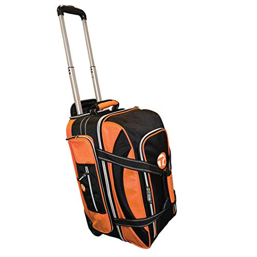 TAYLOR ULTIMATE TROLLEY BAG FOR CROWN OR FLAT GREEN BOWLS 371** (BLACK/ORANGE)