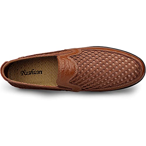 Men's Breathable Mesh Loafers Casual Slip-on Outdoor Walking Hiking Shoes4