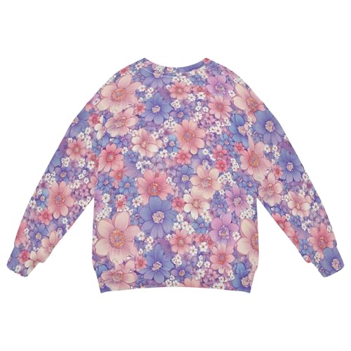 JUNZAN Beautiful Flowers Kids Girls Sweatshirt Hoodie Fleece Kids Hoodies Boys Athletic 4T2