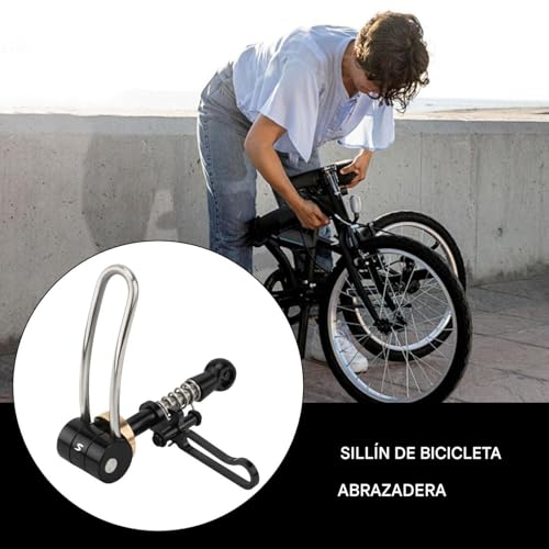 Cierre rápido para bicis plegables con abrazadera ligera de alta resistencia 3