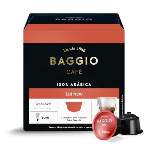 Baggio Café Cápsulas De Café Intenso Compatível Com Máquinas Dolce Gusto Contém 10 Cápsulas