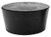 1 Pack - CleverDelights Solid Rubber Stoppers - Size 10 - 53mm x 44mm - 32mm Long - Black Lab Plug #10