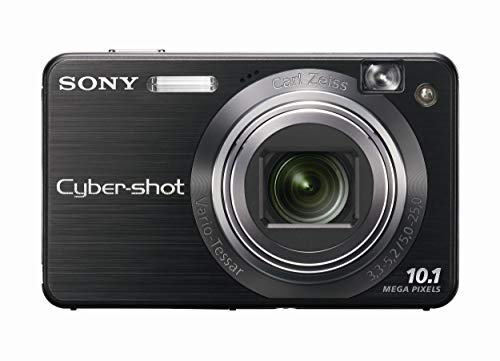 Sony Cybershot DSCW170 10.1MP Digital Camera with 5x Optical Zoom with Super Steady Shot Black (Renewed)