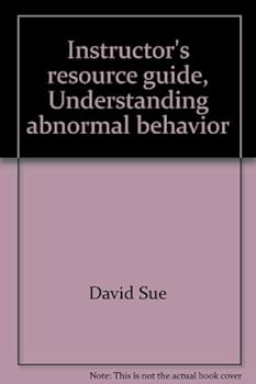 Paperback Instructor's resource guide, Understanding abnormal behavior Book