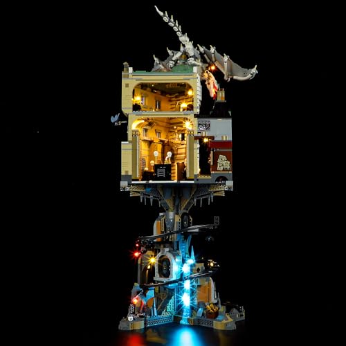 Image of YEABRICKS LED Light for Lego-76417 Harry Potter Gringotts Wizarding Bank-Collectors'Edition Building Blocks Model (Lego Set NOT Included)