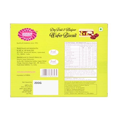 Image of Karachi's Dry fruit & khajoor wafer biscuit 200g