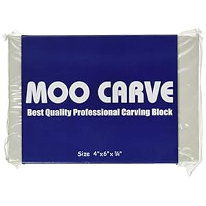 moo Professional Carving Block für Stempelschnitzerei und Druckherstellung, Mehrfarbig, 4″ x 6″ x .5″