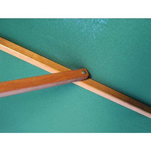 Sombrilla de madera dura CLSDRZC con polea de 2.7M para jardín y patio 3