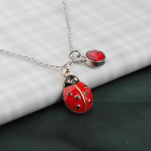 PLITI Ladybug Lover Gift Good Luck Ladybug Gift Ladybug Symbol Gift Red Ladybug Necklace For Animal Lover4