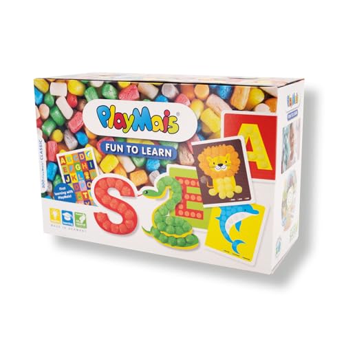 Playmais Fun to Learn ABC Jeu de Construction pour Les Enfants de 3 Ans et Plus I kit de Bricolage avec 500 pièces I créativité et motricité…