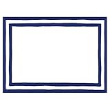 Caspari Border Stripe Self-Adhesive Gift Tags in Blue, 60 Labels