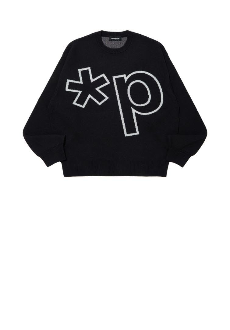 Amazon.co.jp: p(R)ojectR® Logo Knit Sweater : ファッション