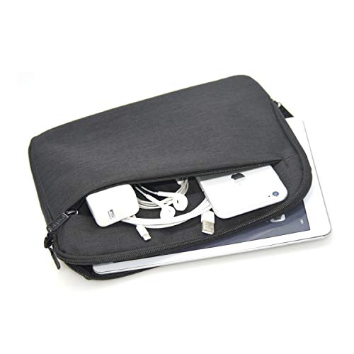 Patu Portable 9 - 11 Inch Tablet Sleeve Case, Accessories Organizer, Document Pocket, Protective Cover Bag for Apple iPad Air / Pro 11 10.5 10.1 9.7 Gen 2 3 4 Android Galaxy Tab, Black