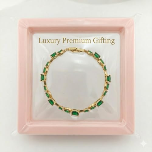 Image of 18K Gold Plated Stylish Chain Bracelet for Women & Girls | Trendy Unique Diamond Tennis Charm Link Tulip Everyday Instagram Viral Jewellery