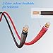 8 Gauge Wire 20FT, Primary Automotive Power or Ground Wire, Battery Cable, Nylon Braided Jacket, Copper Clad Aluminum, Car Audio Amplifier RV Trailer Electrical Wire, with 10 Heat Shrink Tubing, Black