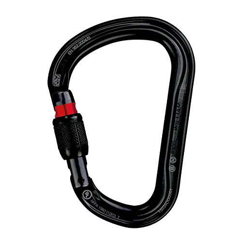 Petzl William H-Frame Screwlock Black Carabiner