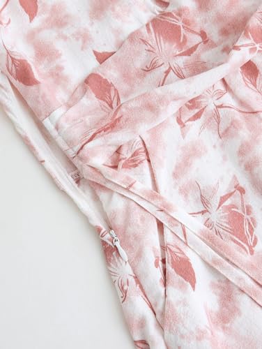 Image of ROSE GAL Women Plus Size Boho Floral Milkmaid Dress Cinched Ruched Square Neck Dress