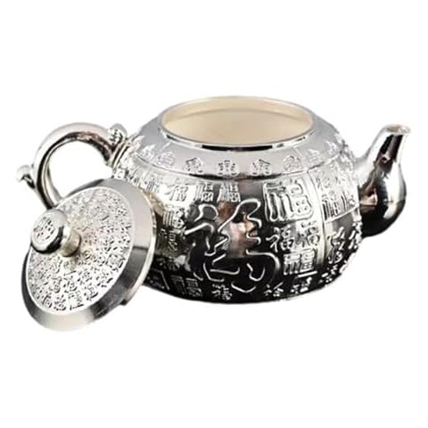 YOVQNMX 999 sterling silver pure silver tea set Kung Fu tea cup kettle tea cup tea ceremony gift Cover