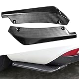 2 Pcs Car Rear Bumper Lip Spoiler for Audi A4 Avant B7 8E 2004 2005 2006 2007 2008,Diffuser Spoiler Side Fin Corner Splitter Fins Scratch Protector Decoration Accessories,Carbon Fiber-B