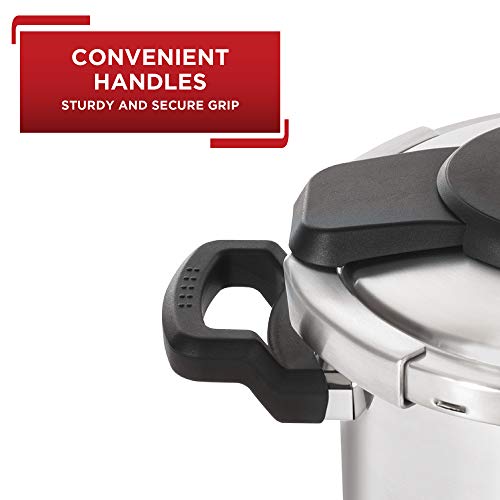 T-Fal P45009 Clipso Stainless Steel Dishwasher Safe Ptfe Pfoa And Cadmium Free 12-Psi Pressure Cooker Cookware, 8-Quart, Silver - 7114000494 #TOP5