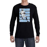Long Sleeve Black Carolina Chuba Hubbard Text Pic T-Shirt Adult 2XL