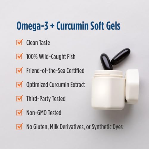 Nordic Naturals Omega Curcumin, 1200mg Omega-3 + 400mg Curcumin - 60 Count - image 4