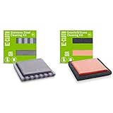 E-Cloth Stainless Steel and Granite Cleaning Kit - Microfiber Towels for Appliances, Countertops, Oven, Stove, & More