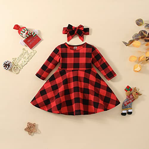 Toddler Baby Girl Christmas Clothes Fall Winter Clothes 1-6T Toddler Girls Outfits Infant Girl Clothing Set3
