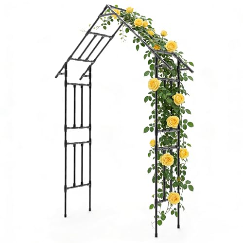 Garden Arch Trellis -48" L *98" H，Gothic Abor Trellis with Reinforced Frame