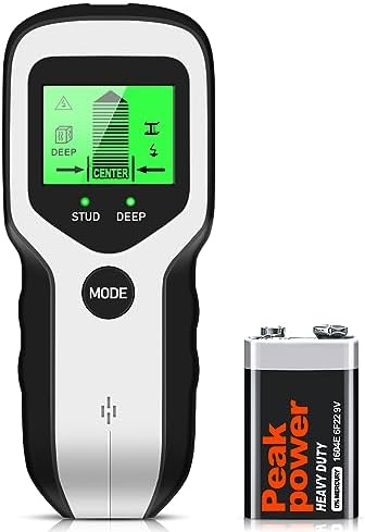 Stud Finder Wall Scanner - 5 in 1 Stud Detector with Intelligent Microprocessor chip and HD LCD Display, Stud Sensor Beam Finders for the Center and Edge of Wood AC Wire Metal Studs Joist Pipe