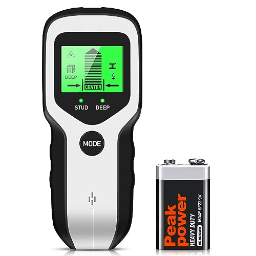 Stud Finder Wall Scanner - 5 In 1 Stud Detector With Intelligent Microprocessor Chip And Hd Lcd Display, Stud Sensor Beam Finders For The Center And Edge Of Wood Ac Wire Metal Studs Joist Pipe #TOP23