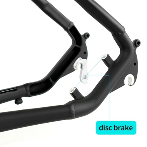 HIMALO Mountain Bike Frame 27.5/29er 17''/19'' XC Hardtail MTB Frame Lightweight Aluminum Alloy Disc Brake Frames Quick Release 135mm QR Half Internal Routing(Black,17'')