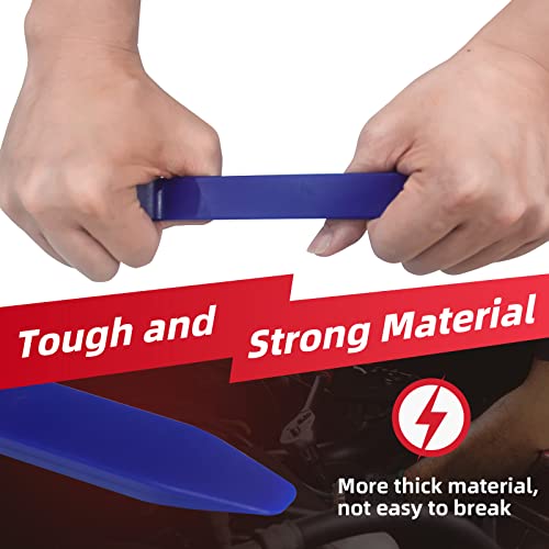 AggSound Auto Trim Removal Tool Set (5 PCS) - No Scratch Thickened Plastic Car Pry Tool Kit for Automotive Door Panel Dash Radio Vehicle Fastener Dashboard Body Repair Upholstery & Trim Tools - Thumbnail 2