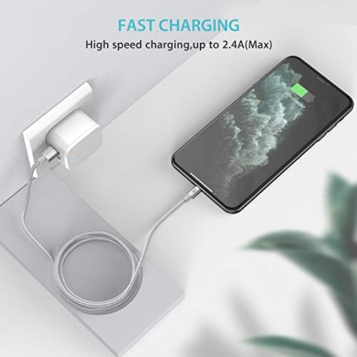Syncwire iPhone Charger Lightning Cable, 3.3ft/1M [Upgraded C89 Apple MFi Certified] Nylon Braided iPhone Cable USB Fast Charging Lead for iPhone 12 Mini 11 Pro Max Xs XR 8 7 6s Plus SE 5s iPad iPod