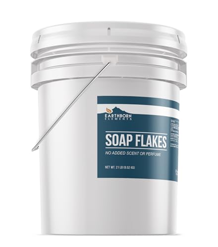 Earthborn Elements Soap Flakes 5 Gallon Bucket, Homemade Laundry Detergent, Unscented