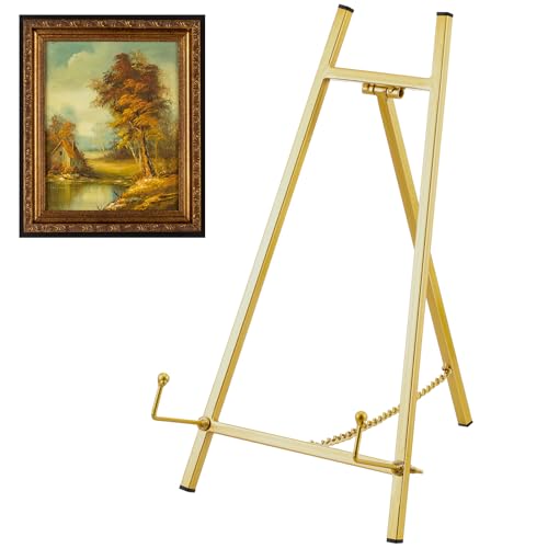 Leinuosen Metal Easel Stand for Display (Gold)
